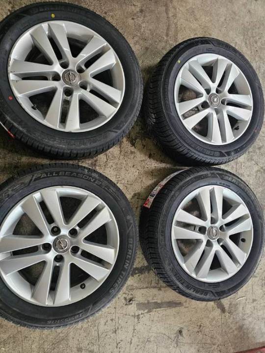 Opel Astra H, Opel Zafira B Original 16zoll Alufelgen Neu 205/55R16 91H Berlin Tires Allseason 2 Ganzjahresreifen