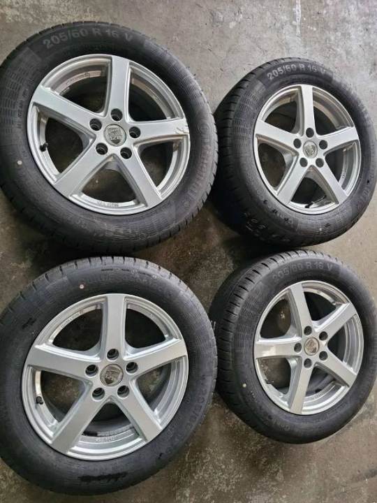 Skoda Octavia Original 16zoll Zubehör Alufelgen, 205/60R16 92V Continental Ecocontact 5 MO Sommerreifen