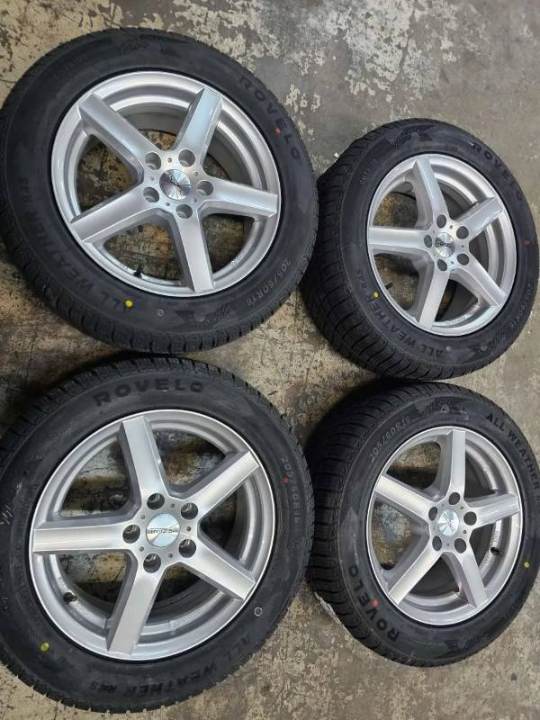 VW Caddy, Touran, Skoda Octavia, Karoq NEU 16zoll Alufelgen, 205/60R16 96V XL Rovelo Ganzjahresreifen
